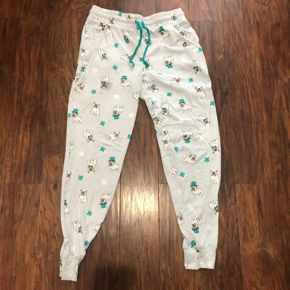 Jaclyn Intimates bulldog joggers size small